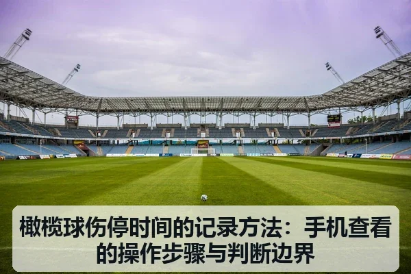橄榄球伤停时间的记录方法:手机查看的操作步骤与判断边界